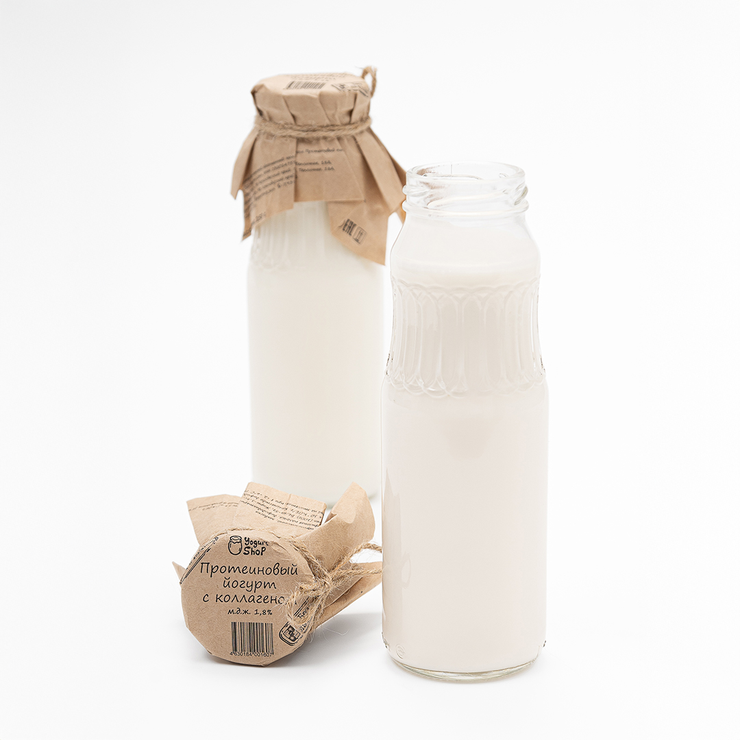 Питьевой протеиновый йогурт с коллагеном (Без лактозы)
