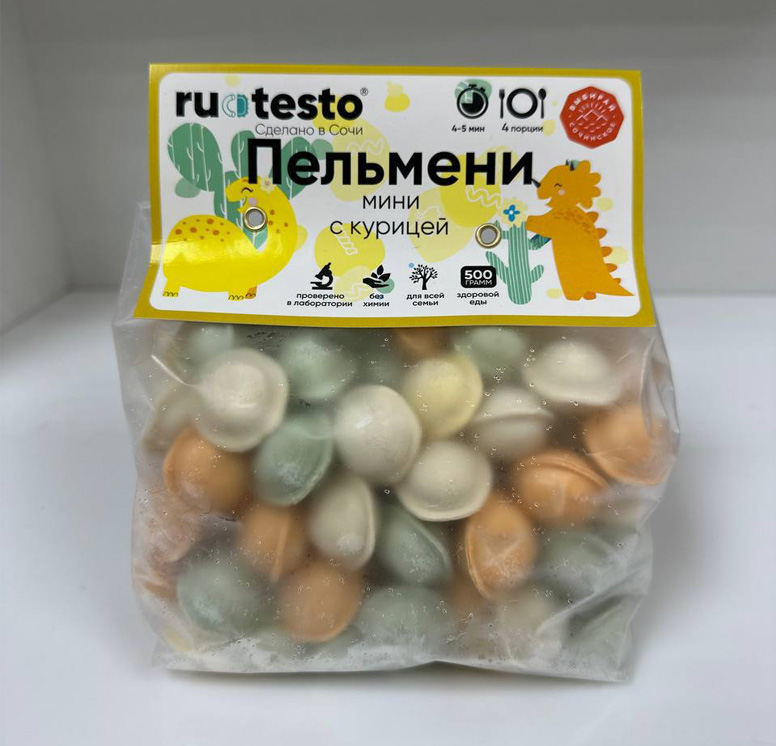 Детские мини пельмени с курицей